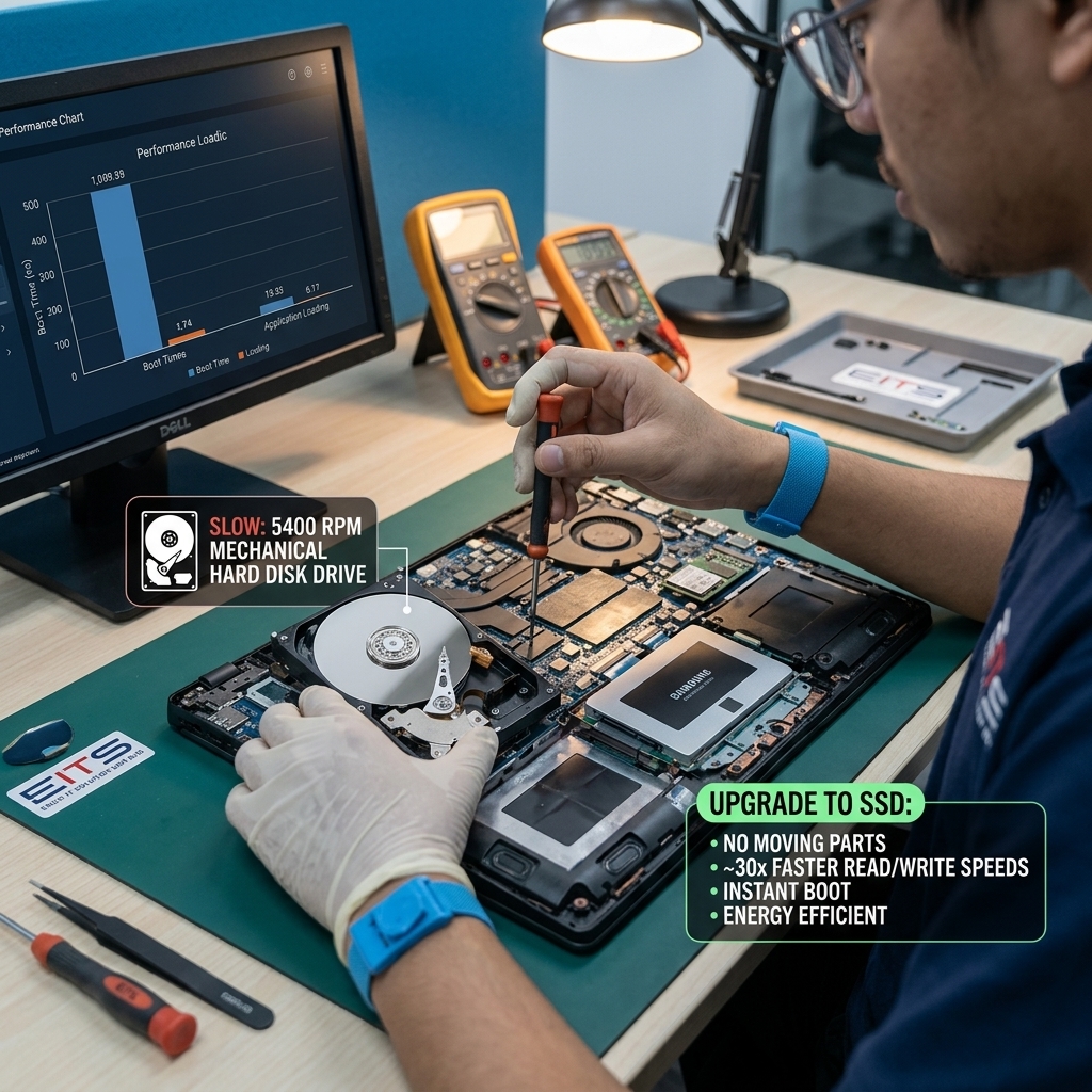 Upgrade HDD kepada SSD